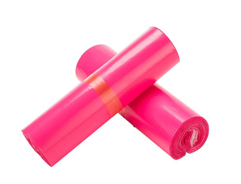 东山玫红色快递袋-02